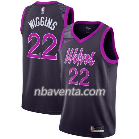 Camiseta Hombre Minnesota Timberwolves Andrew Wiggins 22 2018-19 Nike City Edition Violeta Swingman Camiseta Hombre Minnesota Timberwolves Andrew Wiggins 22 2018-19 Nike City Edition Violeta Swingman
